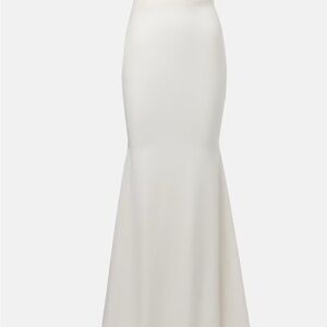 Alex Perry White Maxi Trumpet Skirt